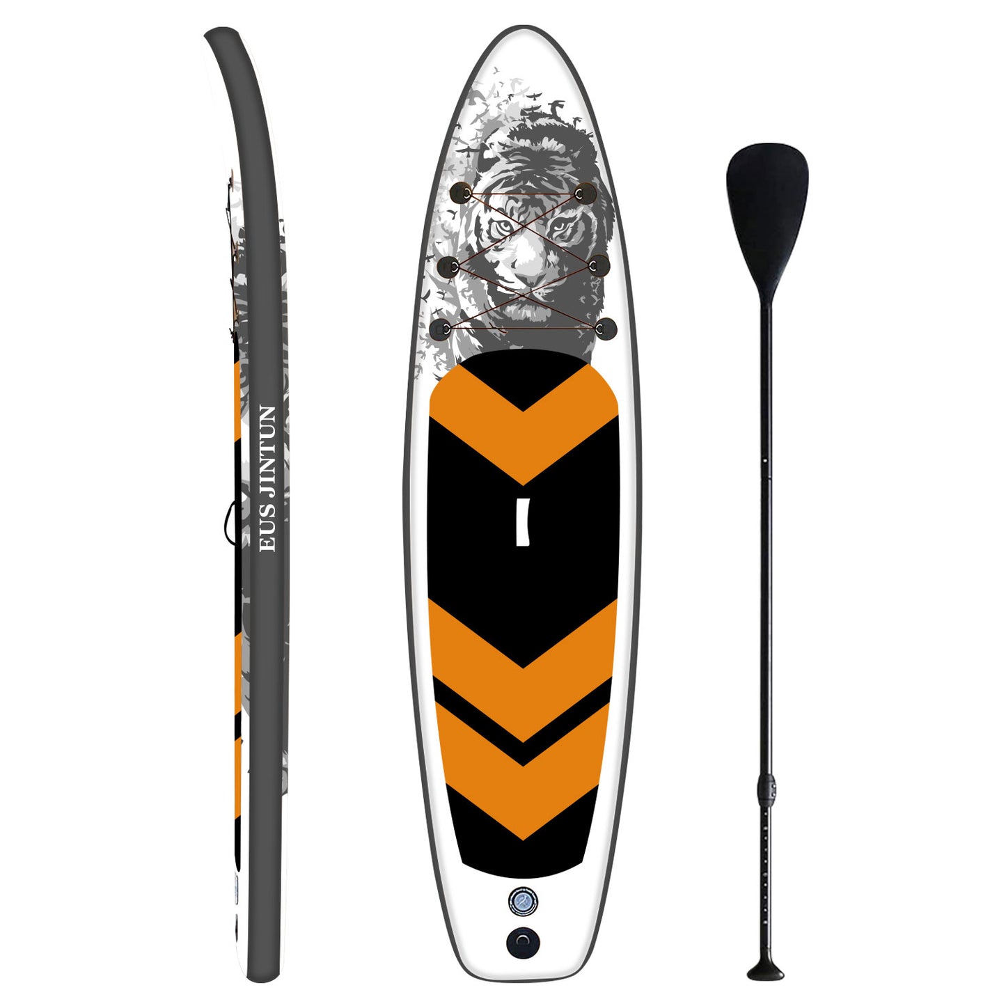 Stand Up Paddle Black Tiger mit Zubehör