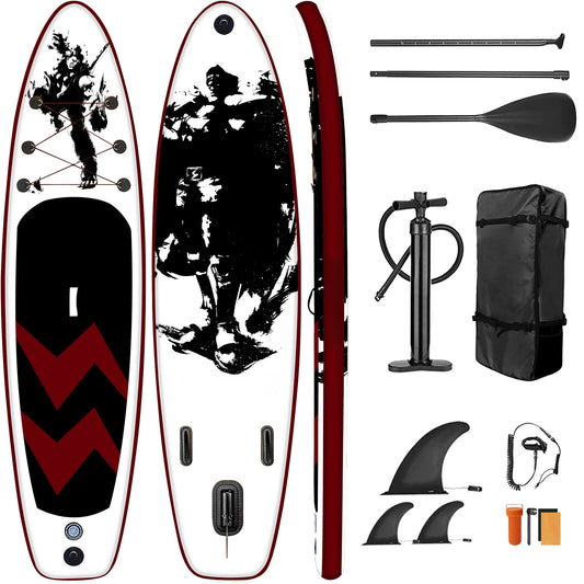 Stand Up Paddle Black Warrior mit Zubehör