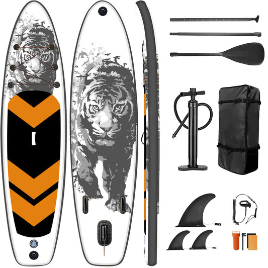 Stand Up Paddle Black Tiger mit Zubehör