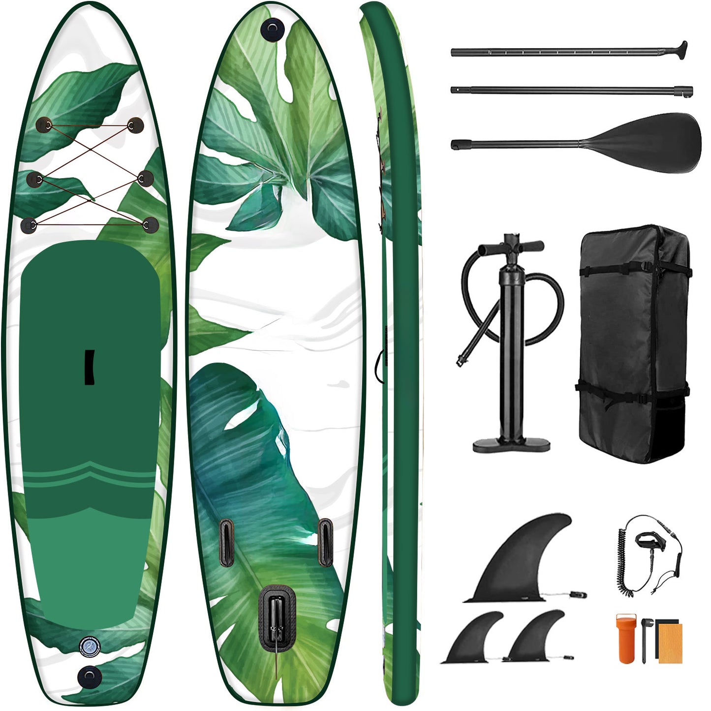 Stand Up Paddle Green Leaf mit Zubehör